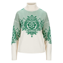 Dale Of Norway Rosendal Sweater Women's in Off White Bright Green